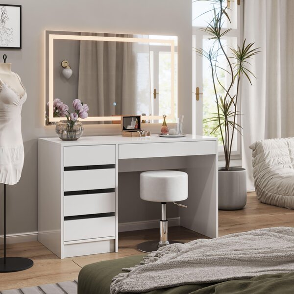 Stolička Vicco Design Bílá 33.5 x 67 cm pro toaletní stolek, Model 28609