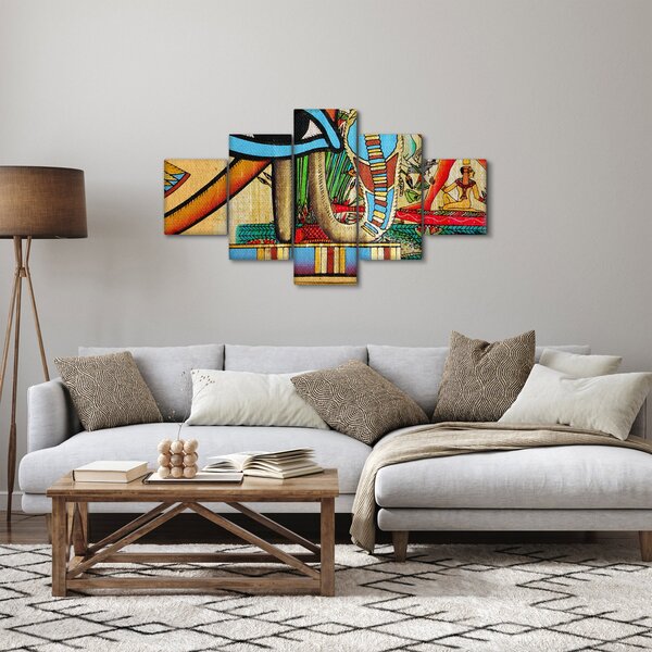 Obraz s egyptskými motivy (125x70 cm)
