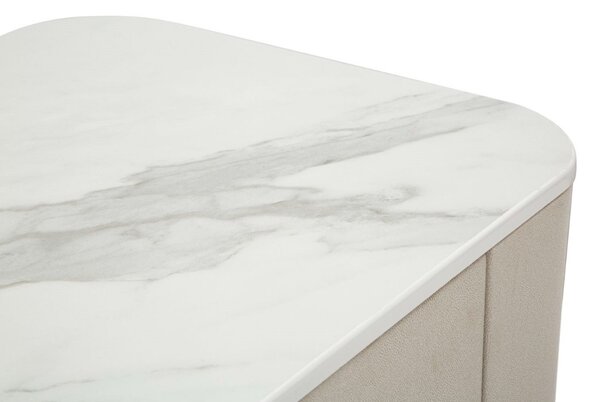 Designový noční stolek Ondelette 60 cm krémový