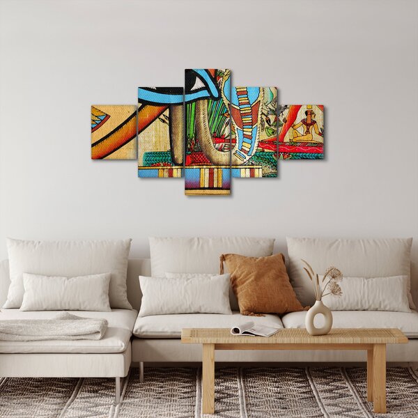 Obraz s egyptskými motivy (125x70 cm)