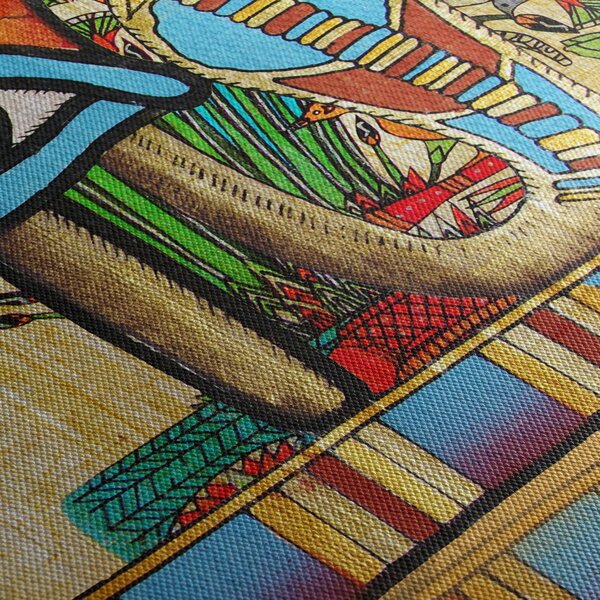 Obraz s egyptskými motivy (125x70 cm)