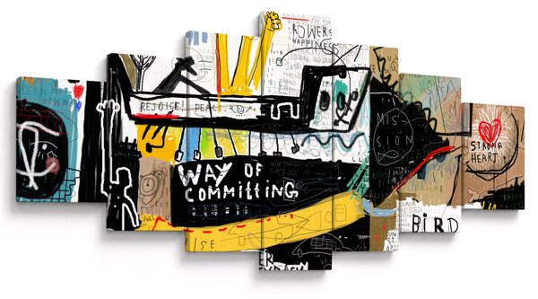 Obraz - Graffiti (210x100 cm)