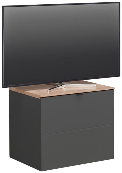 KOMODA POD TELEVIZI, barvy grafitu, dub artisan, 60/62/44 cm Hom`in - TV stolky & komody pod TV