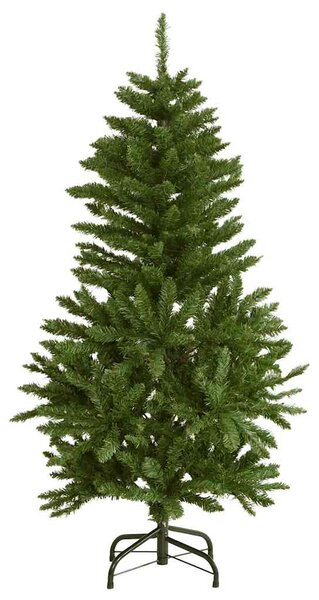 Umělý sklápěcí vánoční stromek se 150 LED a koulemi 150 cm 3210094