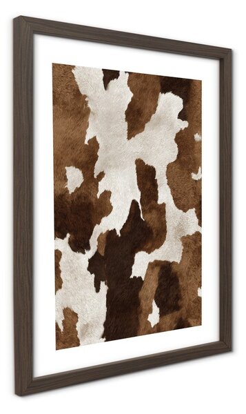 Tištěný obraz s rámem 30x40 cm Cowhide – Styler