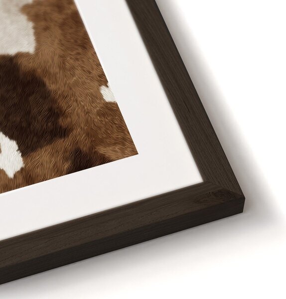 Tištěný obraz s rámem 30x40 cm Cowhide – Styler