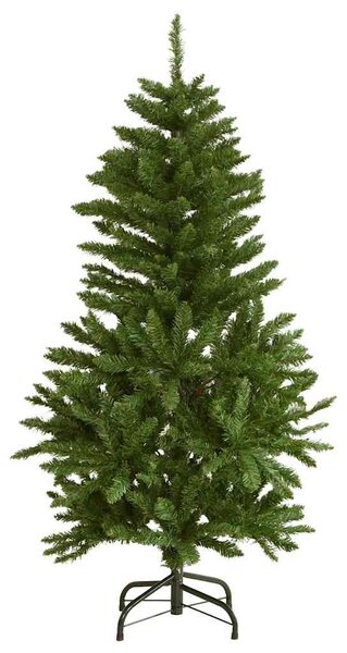 Umělý sklápěcí vánoční stromek se 150 LED a koulemi 120 cm 3210093