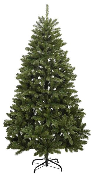 Umělý sklápěcí vánoční stromek s 300 LED a koulemi 210 cm 3210129