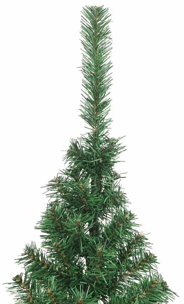 Umělý poloviční vánoční stromek se stojanem zelený 180 cm PVC 321032