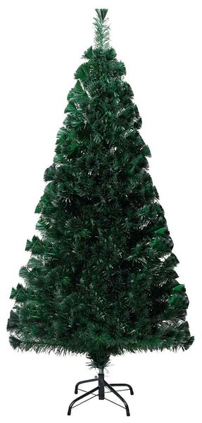 Umělý vánoční stromek se stojanem zelený 120 cm optické vlákno 321026