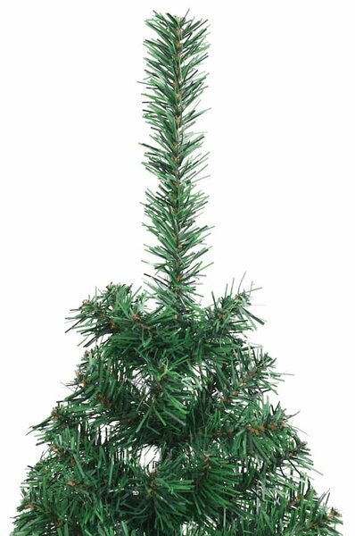 Umělý poloviční vánoční stromek se stojanem zelený 150 cm PVC 321031