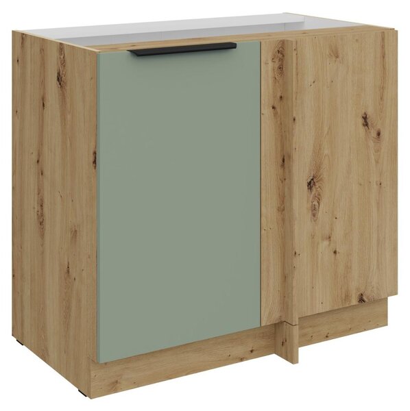 Kondela Dolní kuchyňská skříňka Arsany 105 ND 1F BB - aquamarine / dub artisan