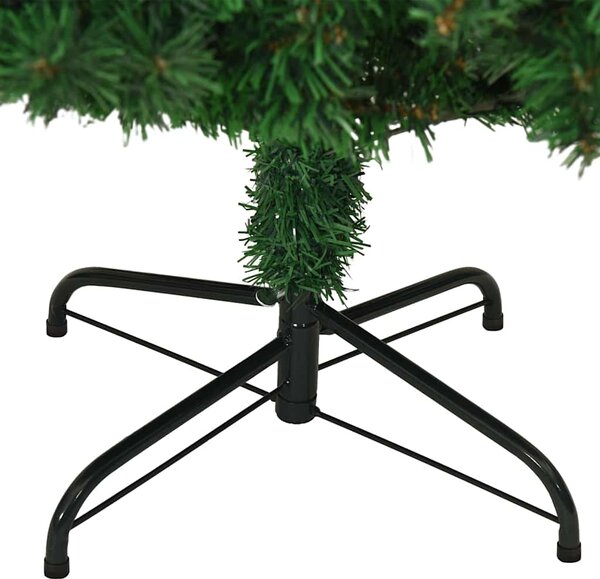 Umělý vánoční stromek s hustými větvemi zelený 210 cm PVC 321036