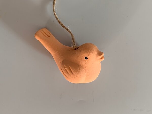 Ptáček malý oranžový Keramika Andreas