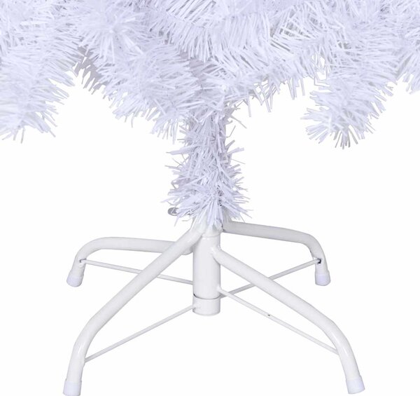 Umělý vánoční stromek s hustými větvemi bílý 150 cm PVC 321038