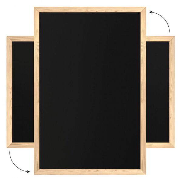 Allboards, Černá křídová tabule 90x60 cm, dřevěný rám ECO, TB96ECO