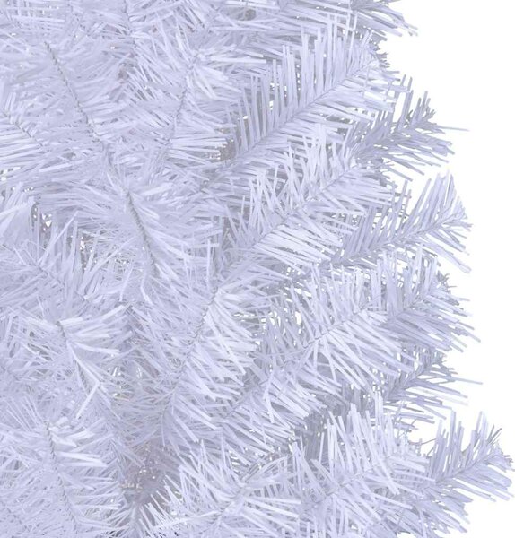 Umělý vánoční stromek s hustými větvemi bílý 150 cm PVC 321038