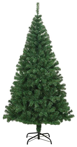 Umělý vánoční stromek s hustými větvemi zelený 210 cm PVC 321036