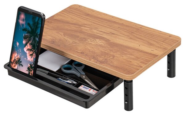 Stojan na notebook HAJNAN Gold Craft s poličkou a šuplíkem