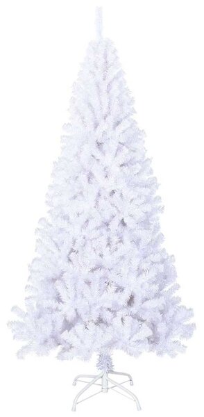 Umělý vánoční stromek s hustými větvemi bílý 180 cm PVC 321039