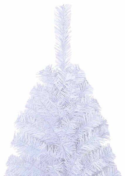 Umělý vánoční stromek s hustými větvemi bílý 150 cm PVC 321038