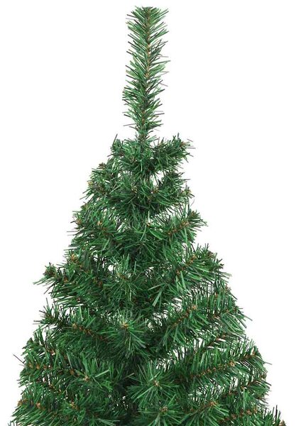 Umělý vánoční stromek s hustými větvemi zelený 210 cm PVC 321036