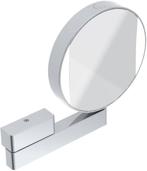 Emco LED zrcátko na holení a kosmetiku, oboustranné zrcadlo, zvětšení 3x a 7x, kulaté, LED osvětlení, kloubové rameno, 109506017
