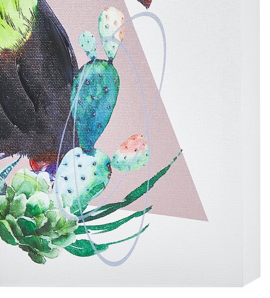 Sada 3 obrazů na plátně MENAKA Zvířecí motiv 30 x 30 cm Pestrá