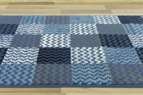 Běhoun Luna 503568/94955 patchwork modrý Šíře: 70 cm