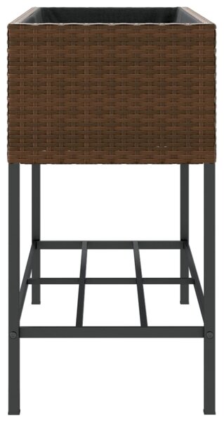 Zahradní truhlíky s policí 2 ks hnědé 90 x 40 x 75 cm 3210508