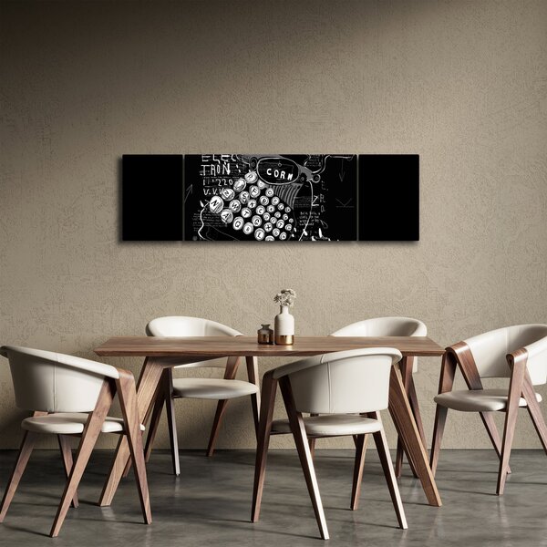 Obraz - Kresba v Banksyho stylu (170x50 cm)