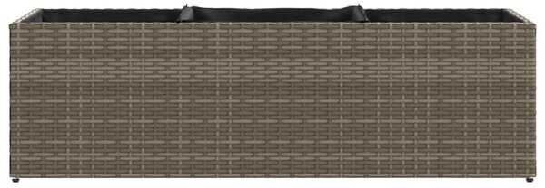Zahradní truhlíky se 3 květináči 2 ks šedé 105 x 30 x 32 cm 3210524