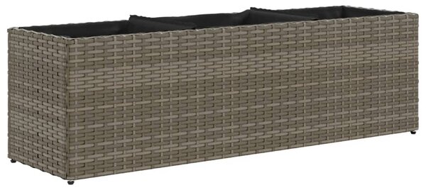 Zahradní truhlíky se 3 květináči 2 ks šedé 105 x 30 x 32 cm 3210524