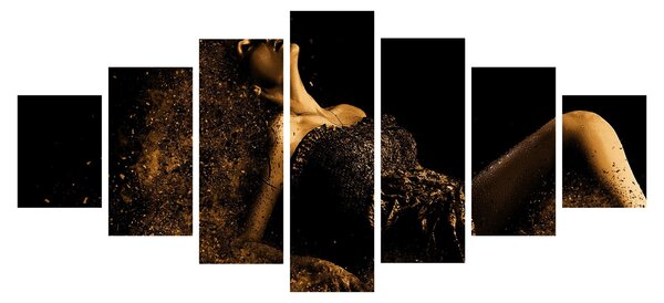 Obraz - Žena ze zlata (210x100 cm)