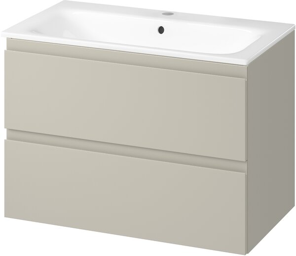 Cersanit Moduo umyvadla se skříňkou 80 cm béžová S801-592