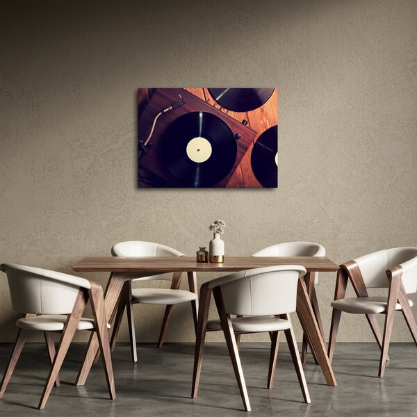 Obraz gramofonových desek (70x50 cm)