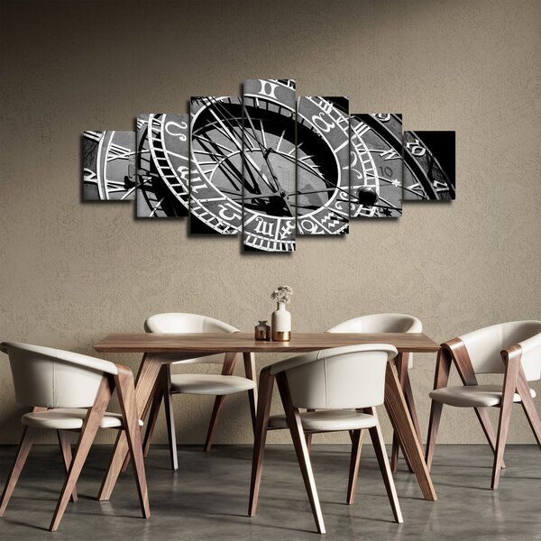 Obraz - Astronomické hodiny, Praha, Česká Republika (210x100 cm)