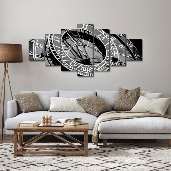 Obraz - Astronomické hodiny, Praha, Česká Republika (210x100 cm)