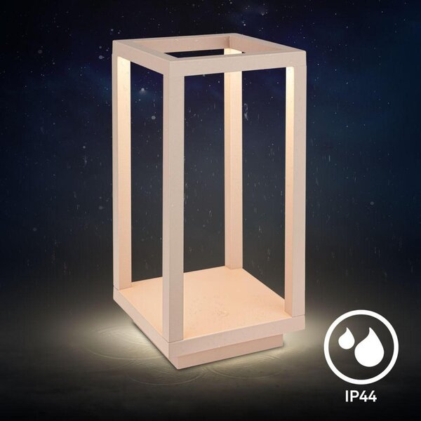 BRILONER Laer stolní lampa - 1,8W, 50lm, bezdrátová, LED, stmívatelné, dotykový vypínač, CCT, béžová 7579011