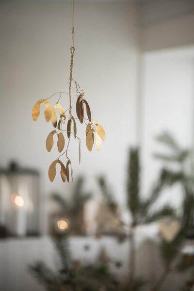 Ib Laursen Závěsné kovové jmelí Gloria - Mistletoe Large IBL312