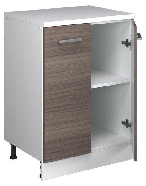 Kuchyňská skříňka pod šikmou střechu Vicco R-Line Ušlechtilá šedá 60 cm bez šikminy se 2 dveřmi, Model 61774