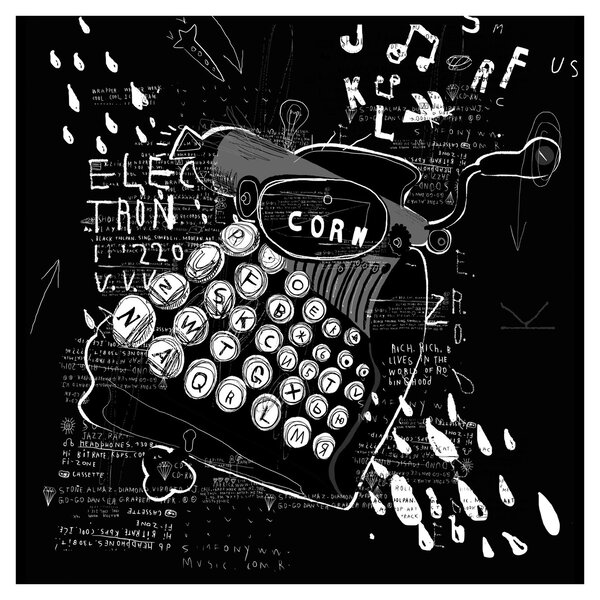 Obraz - Kresba v Banksyho stylu (30x30 cm)
