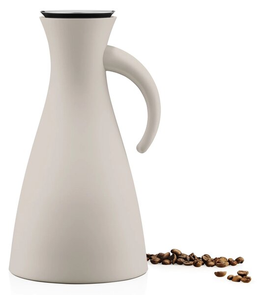 Eva Trio Vakuová termoska 1,0 l Sand, konvice na kávu a čaj, 100% nekapající, písková, Eva Solo