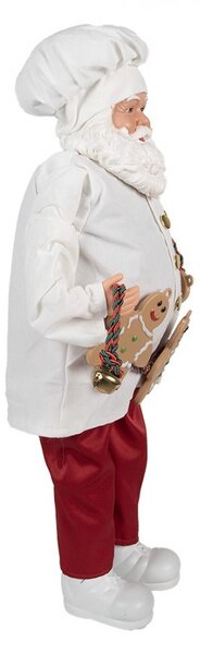 Vánoční dekorace Santa cukrář s perníčky - 27*13*50 cm - Clayre & Eef