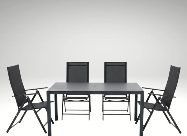 Vikio Zahradní set 150x90 pro 4 osoby V134 černá