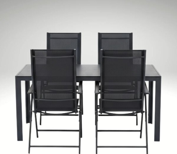 Vikio Zahradní set 150x90 pro 4 osoby V134 černá