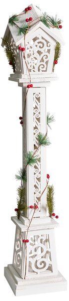 Vánoční dekorace LED LUMMENE Sloupková lampa 80 cm Bílá