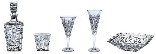 BOHEMIA JIHLAVA GLACIER SKLENICE 350 ML SADA 6 KS