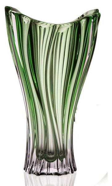 BOHEMIA PLANTICA VÁZA 320MM ZELENÁ