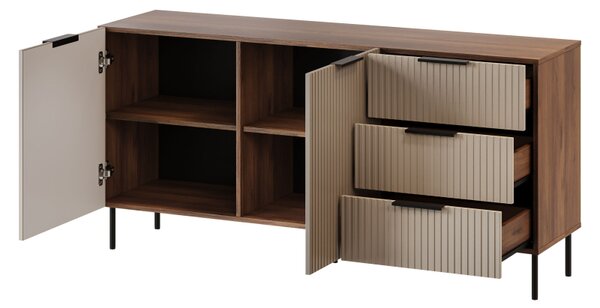 Komoda Seretio SR01, Barva: ořech warmia / kašmír 5903211415142